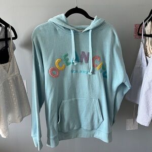 OCNJ blue patch letter hoodie